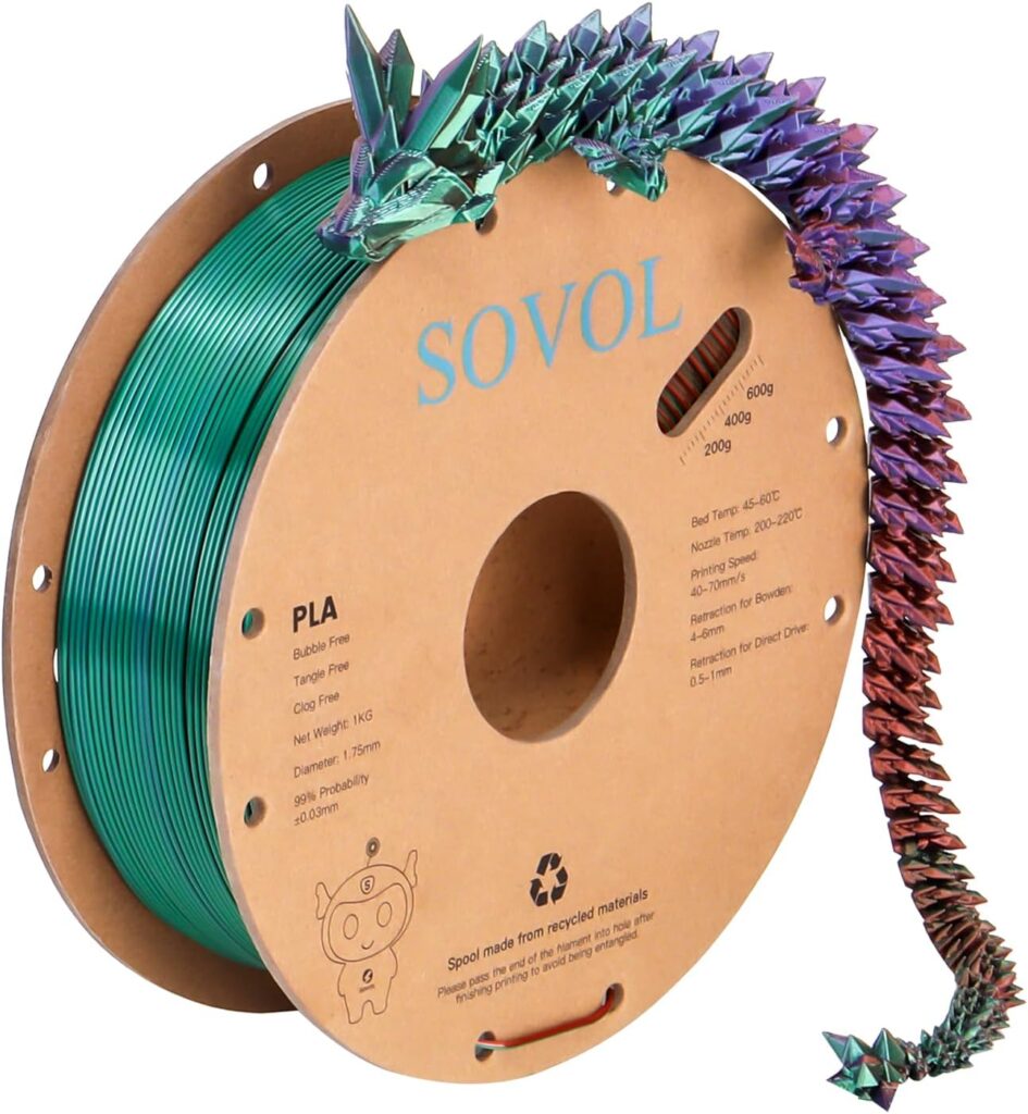 Sovol PLA Filament Silk Tri Colour